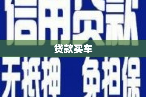 天津贷款买车