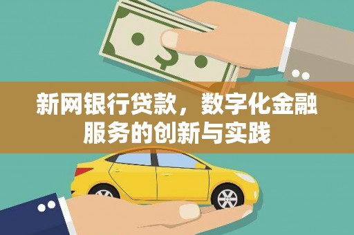 天津新网银行贷款，数字化金融服务的创新与实践