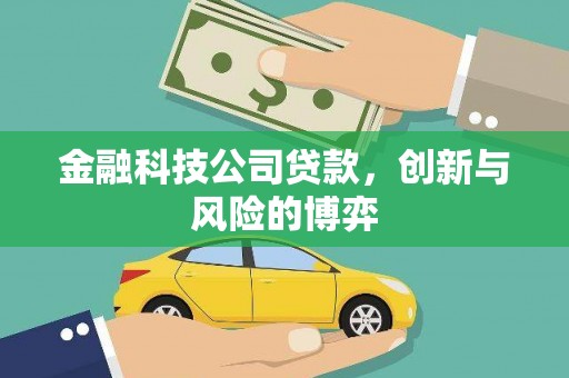 天津金融科技公司贷款，创新与风险的博弈