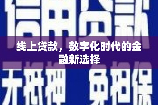 天津线上贷款，数字化时代的金融新选择