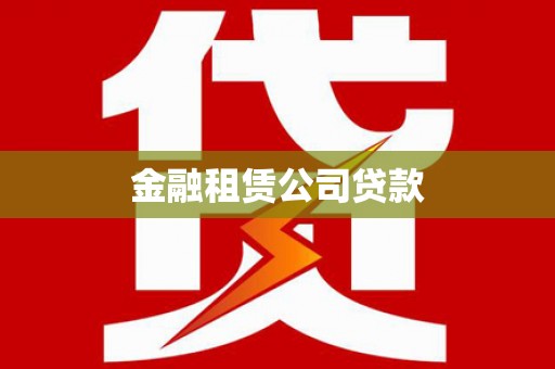 天津金融租赁公司贷款