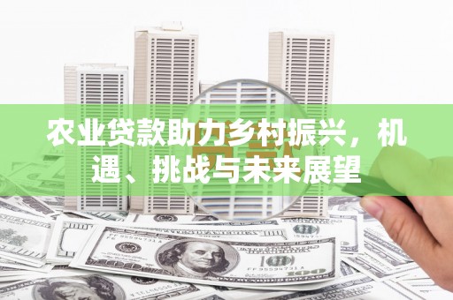 天津农业贷款助力乡村振兴，机遇、挑战与未来展望