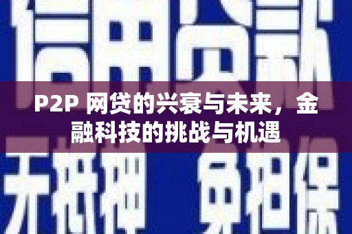天津P2P 网贷的兴衰与未来，金融科技的挑战与机遇