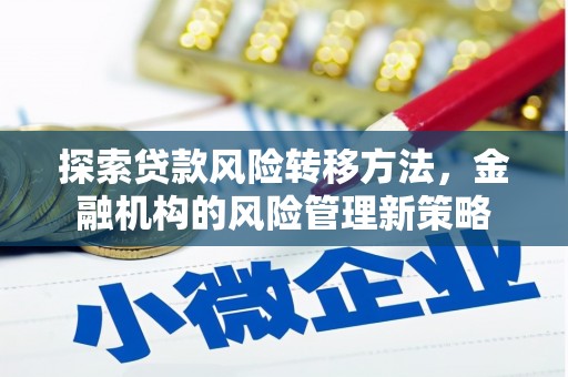 天津探索贷款风险转移方法，金融机构的风险管理新策略
