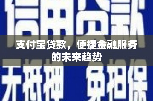 天津支付宝贷款，便捷金融服务的未来趋势