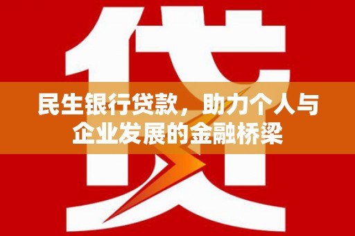 天津民生银行贷款，助力个人与企业发展的金融桥梁
