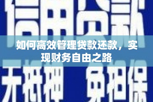 天津如何高效管理贷款还款，实现财务自由之路