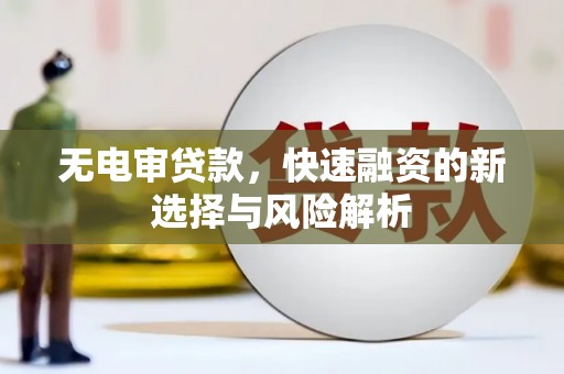 天津无电审贷款，快速融资的新选择与风险解析