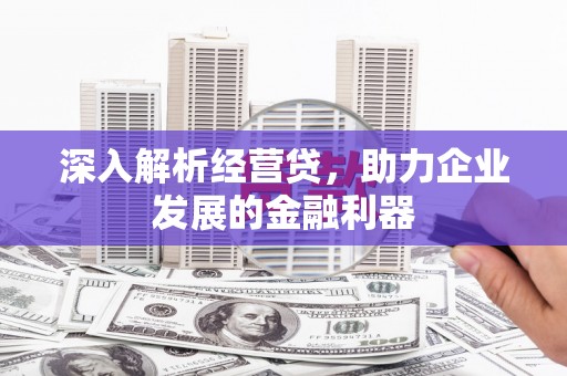 天津深入解析经营贷，助力企业发展的金融利器