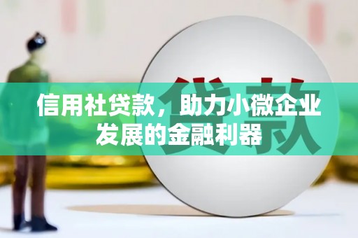 天津信用社贷款，助力小微企业发展的金融利器