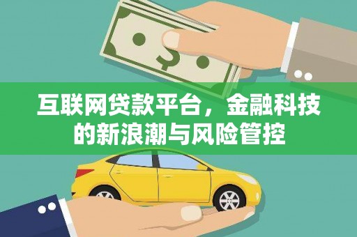 天津互联网贷款平台，金融科技的新浪潮与风险管控