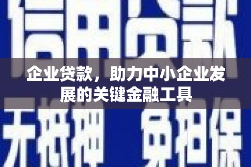天津企业贷款，助力中小企业发展的关键金融工具