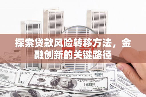 天津探索贷款风险转移方法，金融创新的关键路径