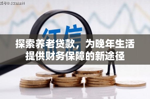 天津探索养老贷款，为晚年生活提供财务保障的新途径