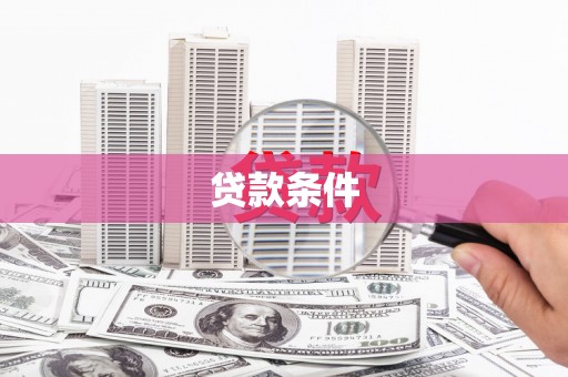 天津贷款条件