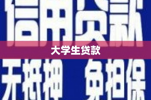天津大学生贷款
