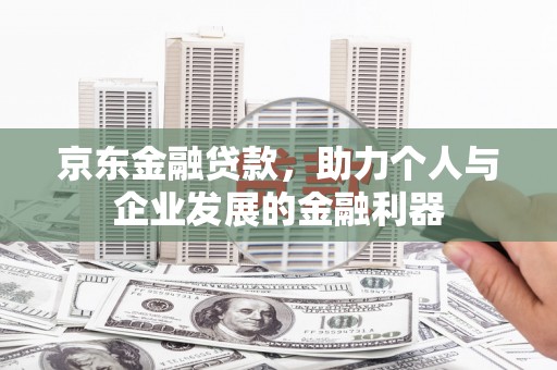 天津京东金融贷款，助力个人与企业发展的金融利器