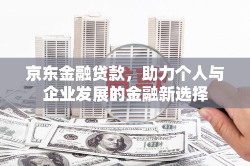 天津京东金融贷款，助力个人与企业发展的金融新选择
