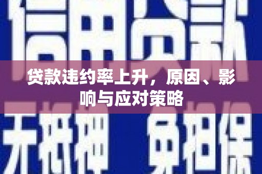 天津贷款违约率上升，原因、影响与应对策略