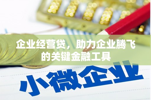 天津企业经营贷，助力企业腾飞的关键金融工具