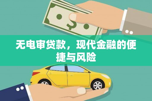 天津无电审贷款，现代金融的便捷与风险