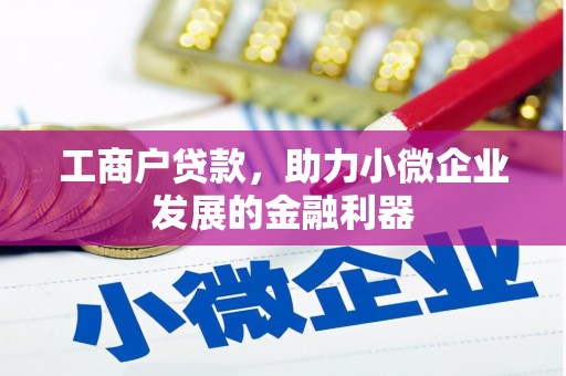 天津工商户贷款，助力小微企业发展的金融利器
