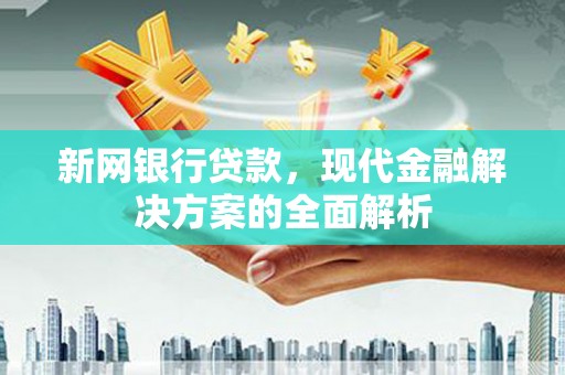 天津新网银行贷款，现代金融解决方案的全面解析