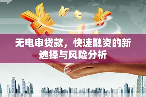 天津无电审贷款，快速融资的新选择与风险分析