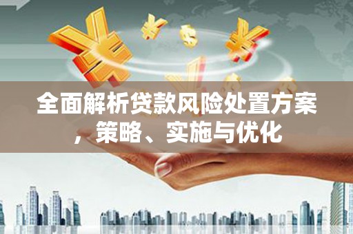 天津全面解析贷款风险处置方案，策略、实施与优化