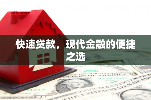 天津快速贷款，现代金融的便捷之选
