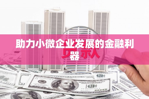 天津助力小微企业发展的金融利器