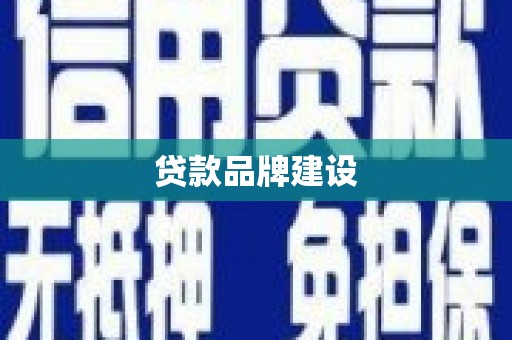 天津贷款品牌建设