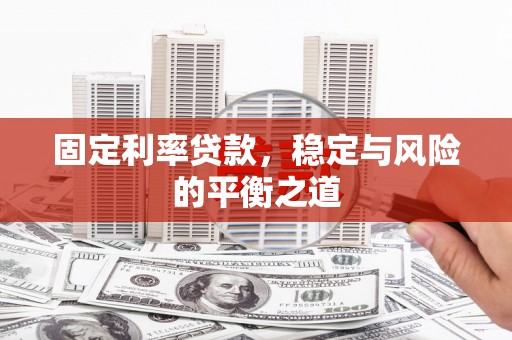 天津固定利率贷款，稳定与风险的平衡之道