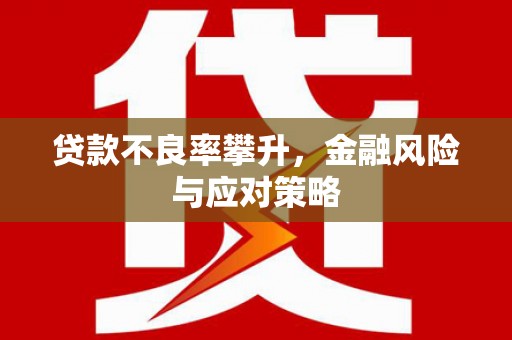 天津贷款不良率攀升，金融风险与应对策略