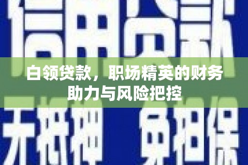 天津白领贷款，职场精英的财务助力与风险把控